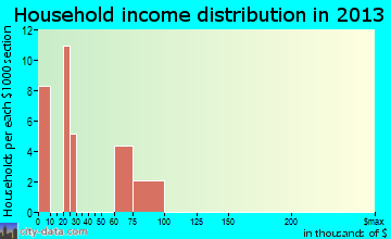 Purple Sage household income distribution