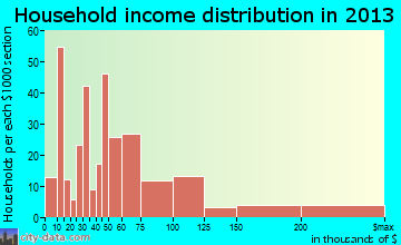 Silverthorne household income distribution