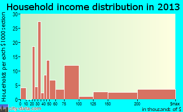 Snowmass Village household income distribution
