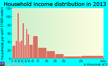 Steamboat Springs household income distribution