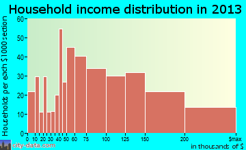Black Forest household income distribution