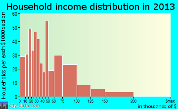 Craig household income distribution