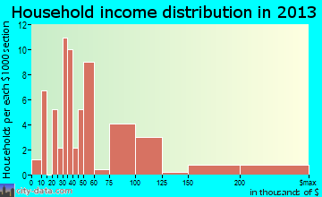 Dillon household income distribution