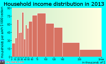 Homer Glen household income distribution