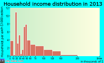 Joseph City household income distribution