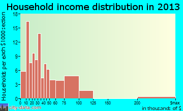 Hotchkiss household income distribution