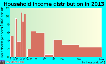 Indian Hills household income distribution