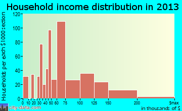 Oakleaf Plantation household income distribution