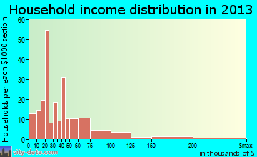 Palisade household income distribution