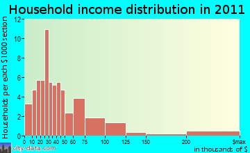 Sargent household income distribution