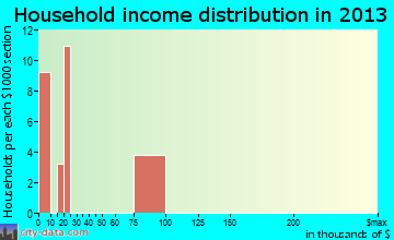 University at Buffalo household income distribution
