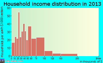 Sun Village household income distribution