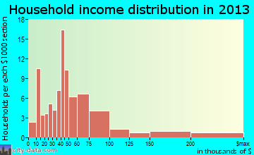 Arlington household income distribution
