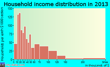 Brunswick household income distribution