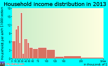 Chatham household income distribution