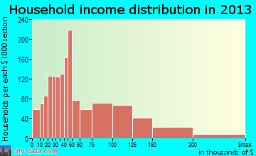 Mount Pleasant household income distribution
