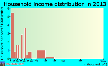 Pennington household income distribution
