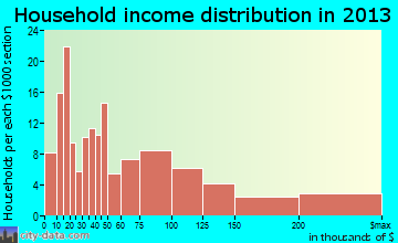 Skaneateles household income distribution