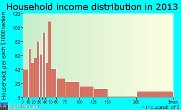 Pell City household income distribution