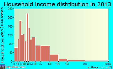 Watertown household income distribution