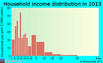 Winslow household income distribution