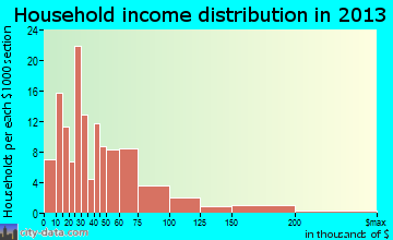 Selbyville household income distribution