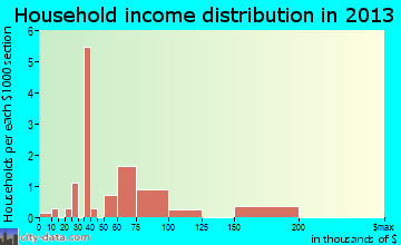 Bethel household income distribution