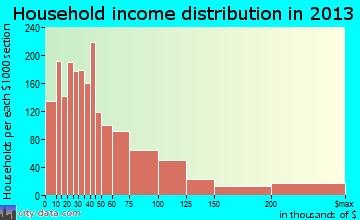 Lake Magdalene household income distribution