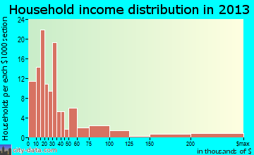 Lake Placid household income distribution