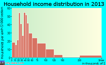 Orange Park household income distribution