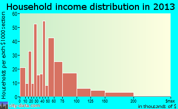 St. Augustine South household income distribution