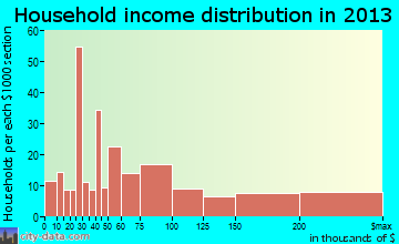 Sawgrass household income distribution