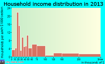 Silver Lake household income distribution