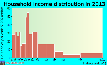 South Patrick Shores household income distribution