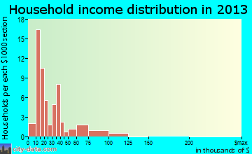 Webster household income distribution