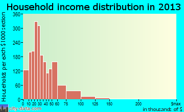 Bayonet Point household income distribution