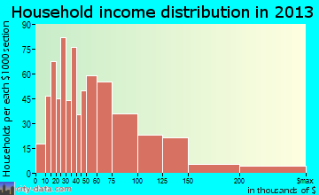Conway household income distribution