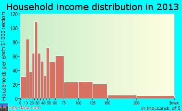 Fernandina Beach household income distribution