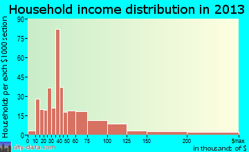 Flagler Beach household income distribution