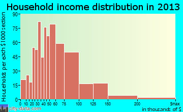 Gonzalez household income distribution