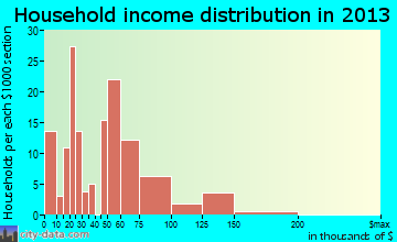 Homosassa household income distribution