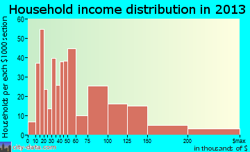Indian Rocks Beach household income distribution