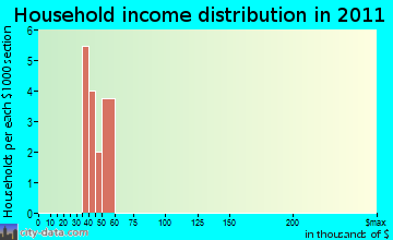 Cape Sable household income distribution