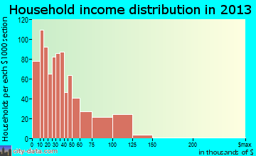 Riverdale household income distribution