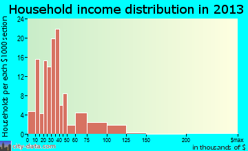 Shannon household income distribution