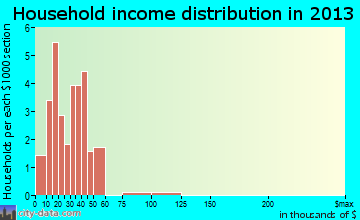 Siloam household income distribution