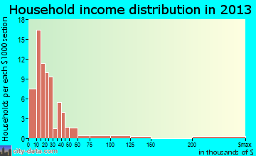 Mountain City household income distribution