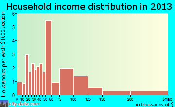 Mountain Park household income distribution