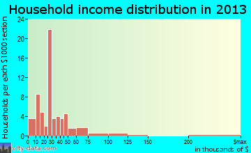 Patterson household income distribution