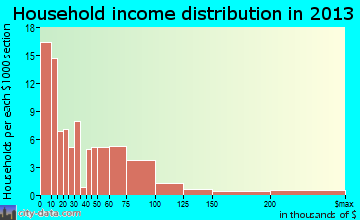 Pine Mountain household income distribution